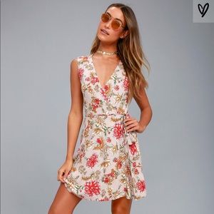 Floral wrap dress